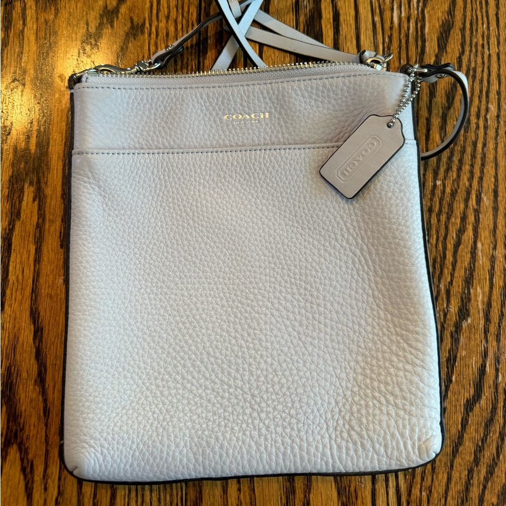Coach slim crossbody bag, Light gray